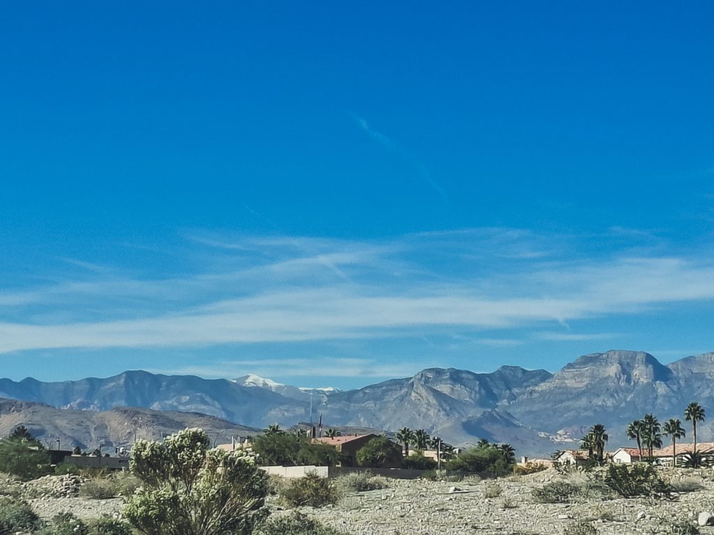 Snowy Mount Charleston outside Las Vegas